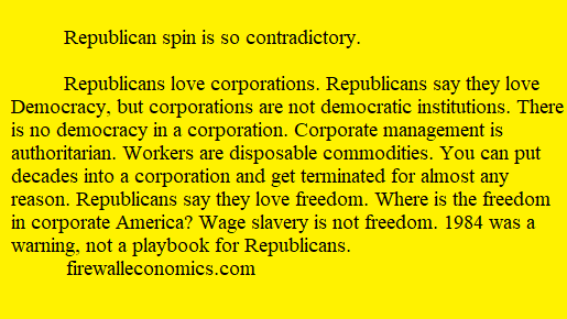 Corporations hate Democracy.
